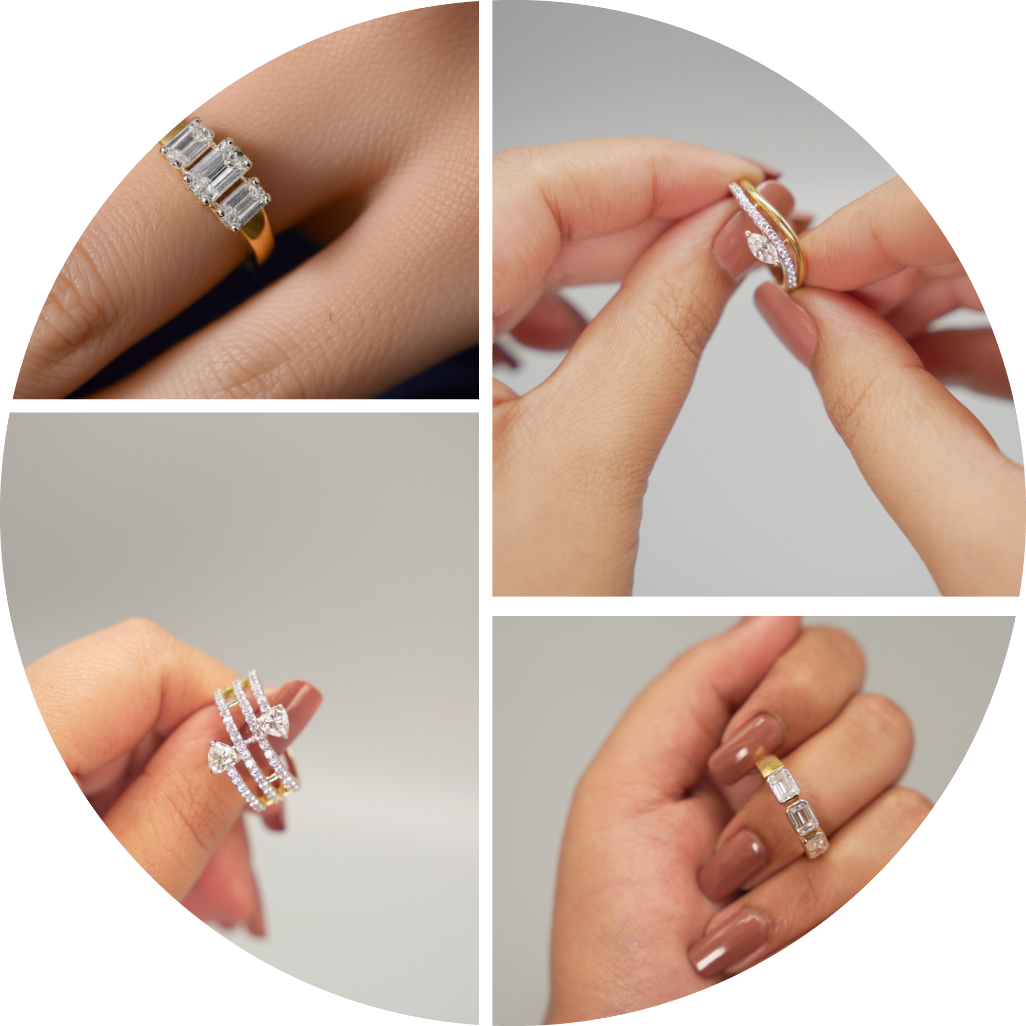 Silver Swarovski Rings