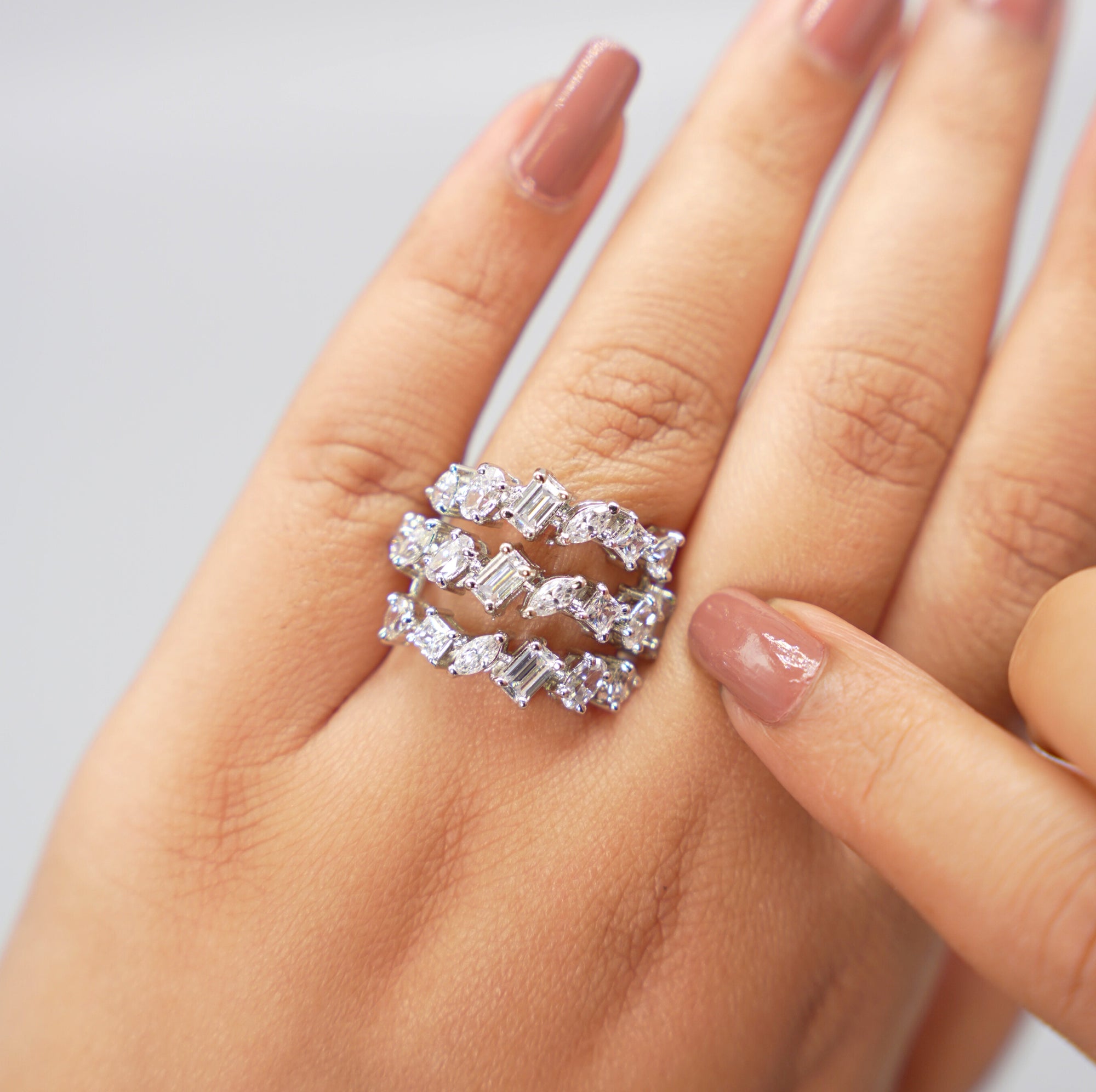 Silver Swarovski Ring