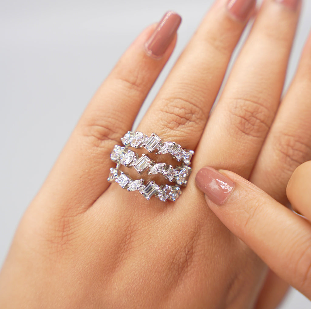 Silver Swarovski Ring