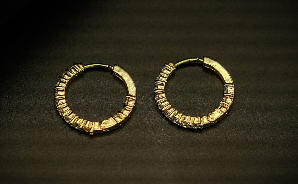 Silver Swarovski Round Baali