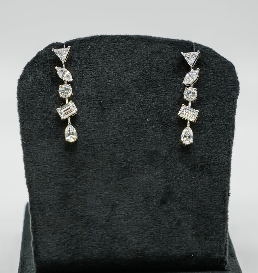 Silver Swarovski Earrings