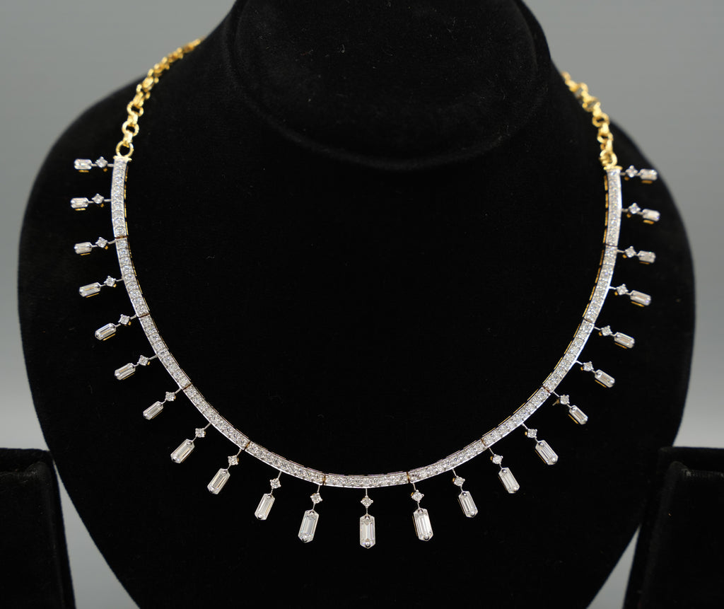 Silver Swarovski Necklace Set