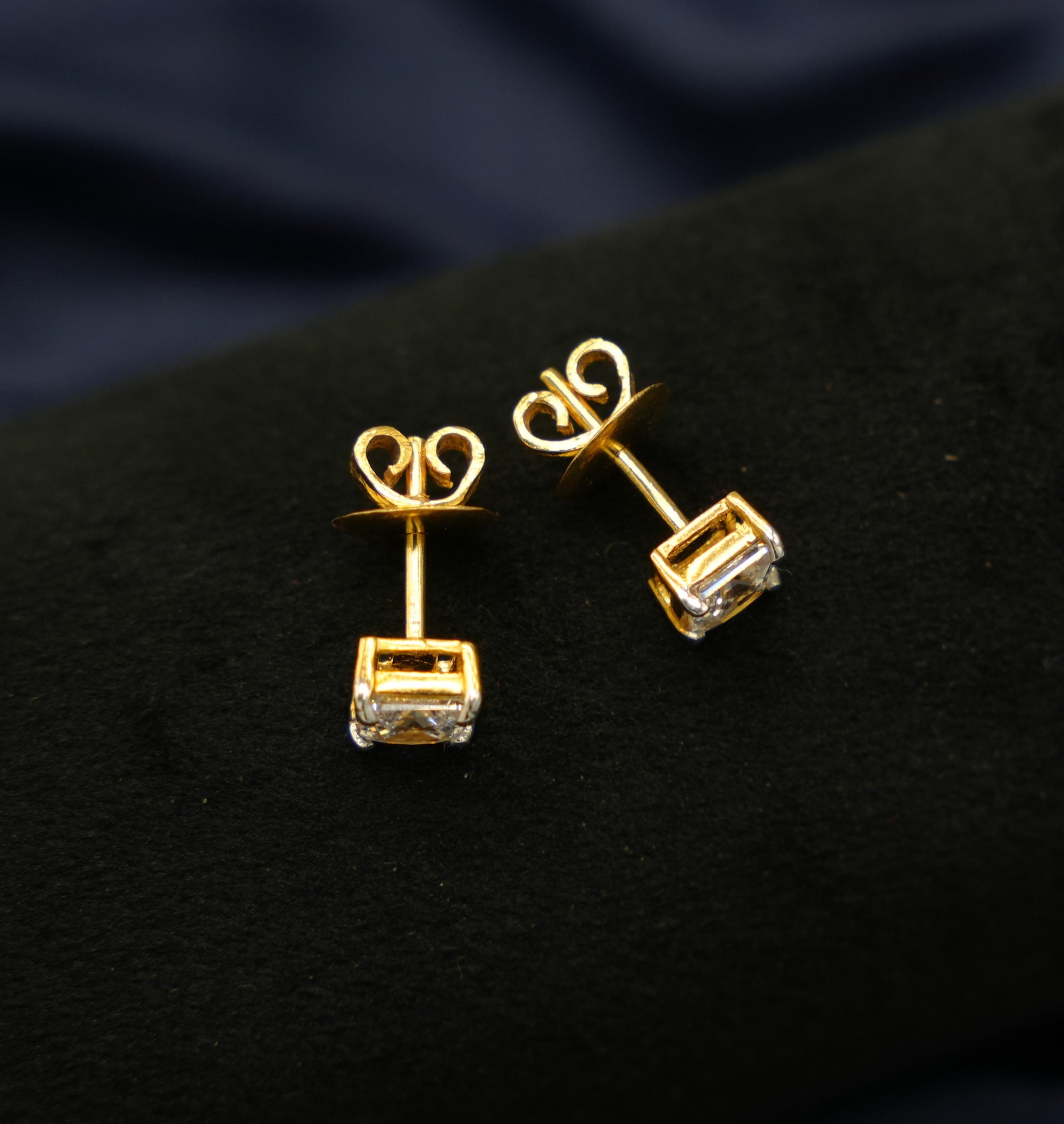 Silver Swarovski 0.75ct Princess Cut Studs