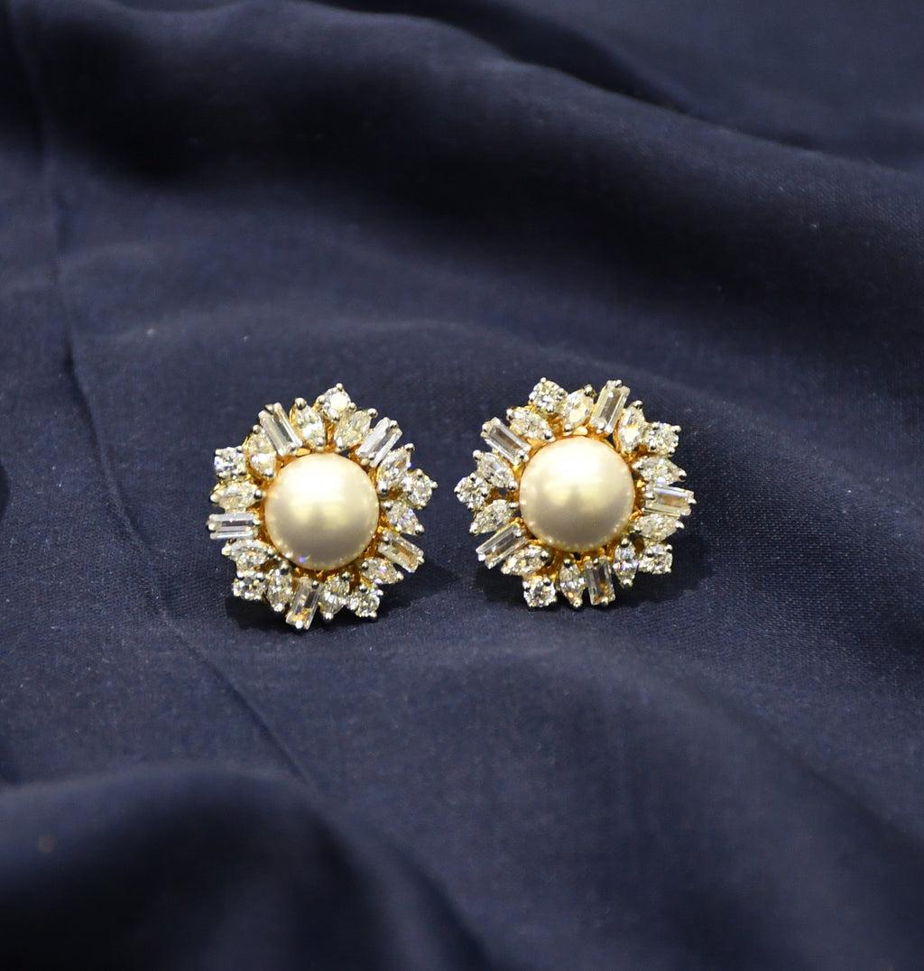 Silver Swarovski Pearl Earrings