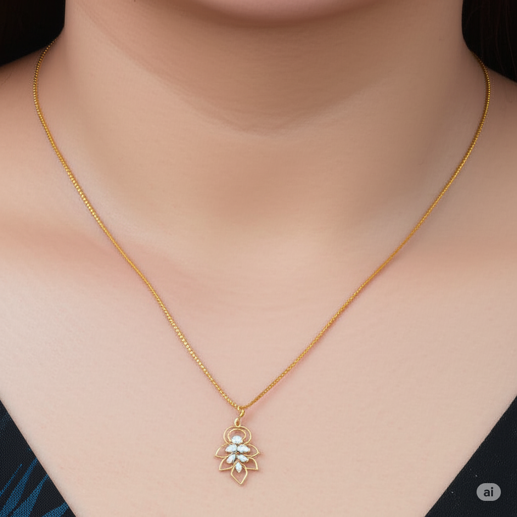 Silver Swarovski Pendant Set