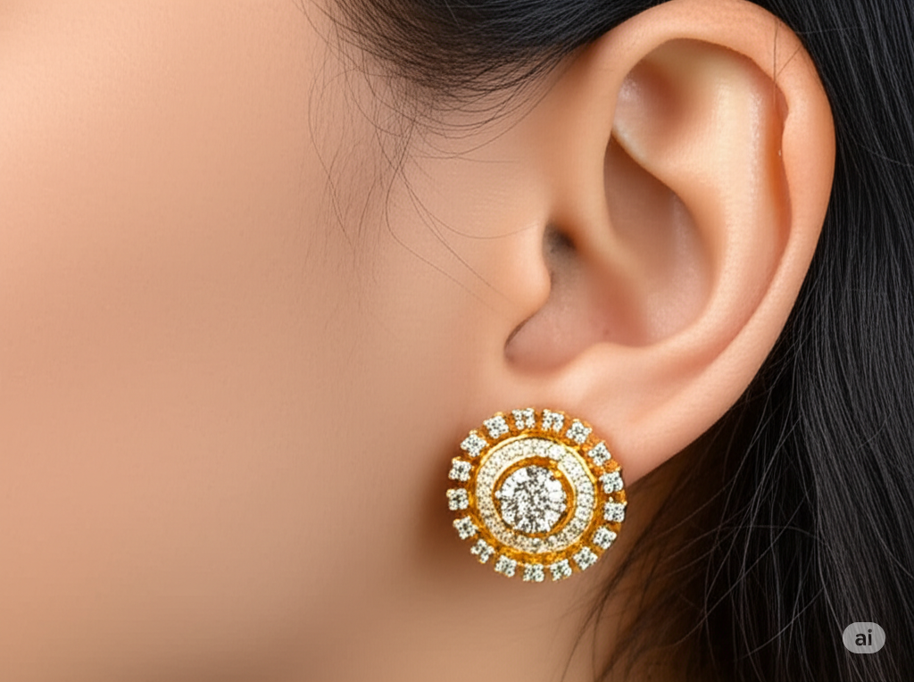 Silver Swarovski Earrings