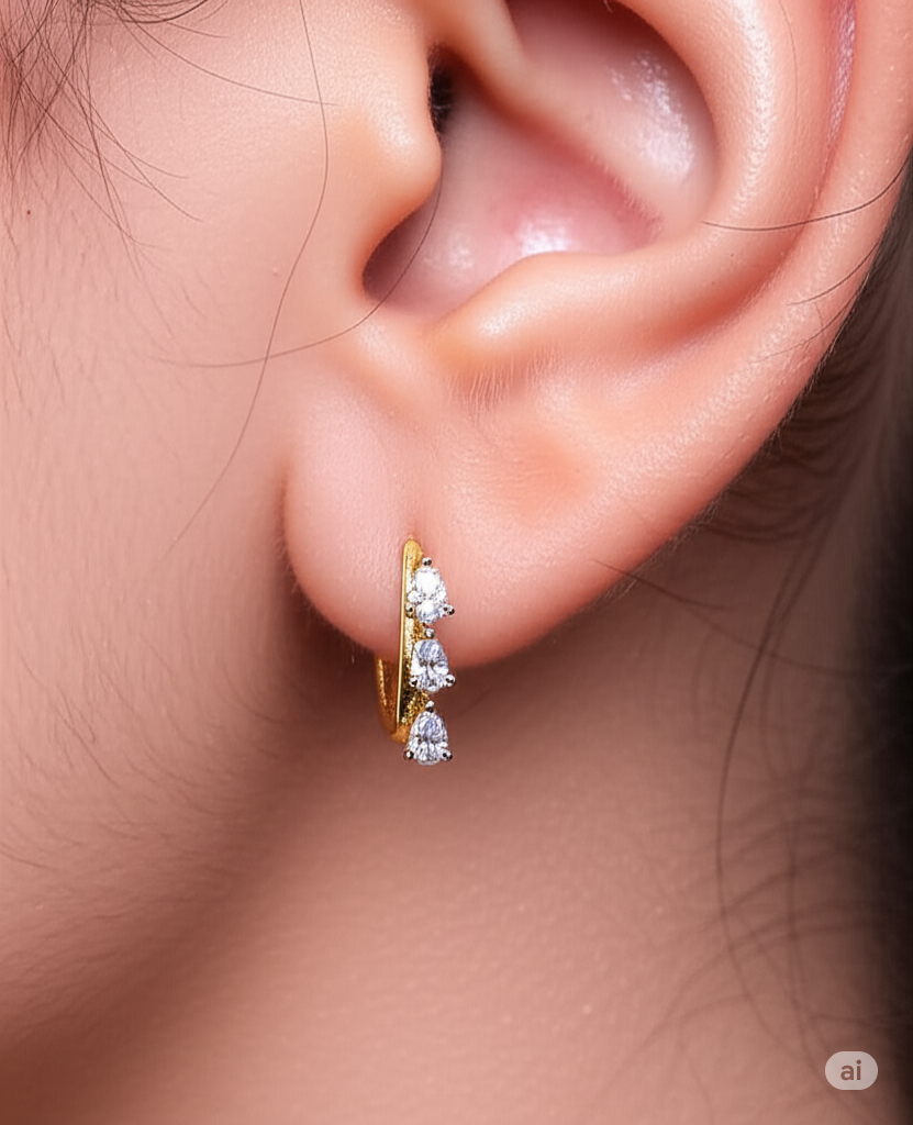 Silver Swarovski Baali
