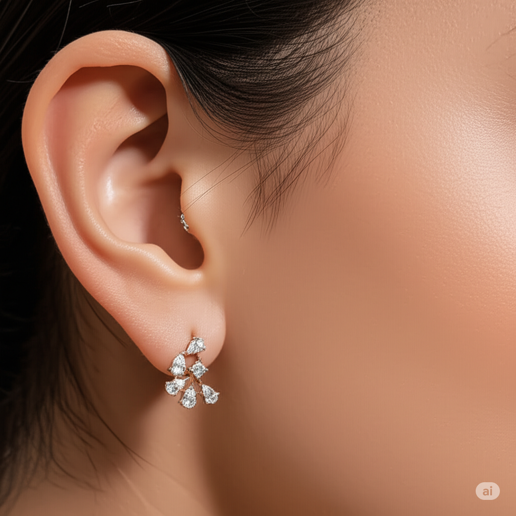 Silver Swarovski Studs
