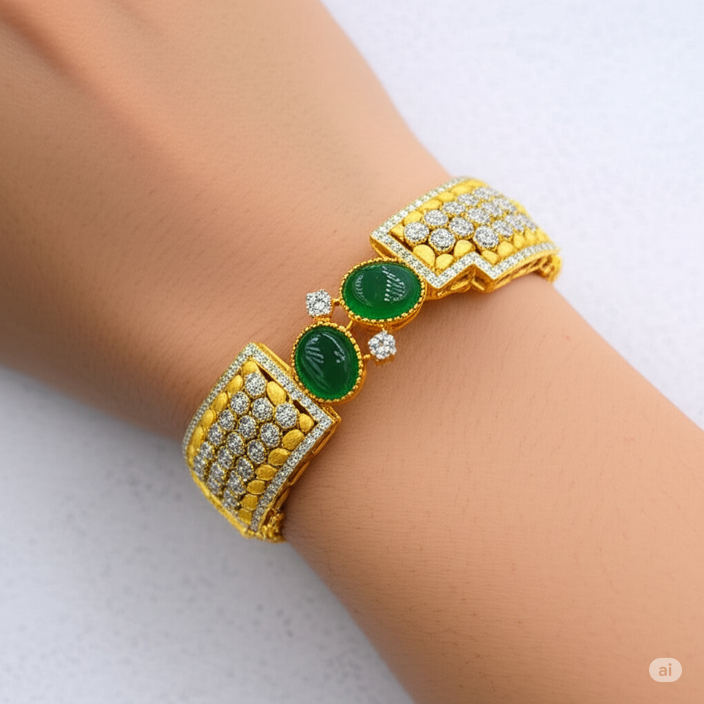Silver Swarovski Statement Piece Bracelet
